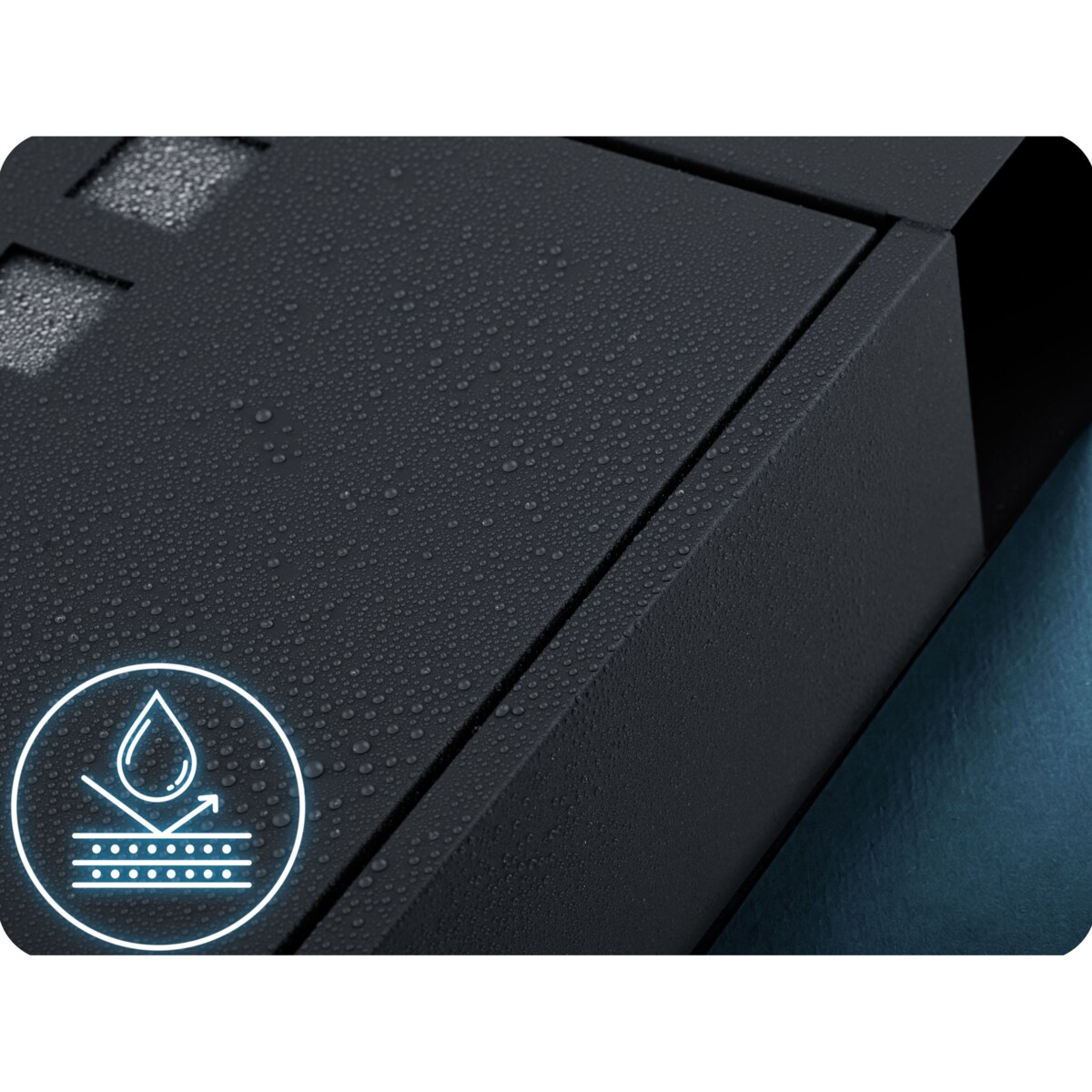 Skrzynka na listy z gazetnikiem Humberg pocztowa na bramę ogrodzenie czarna stalowa