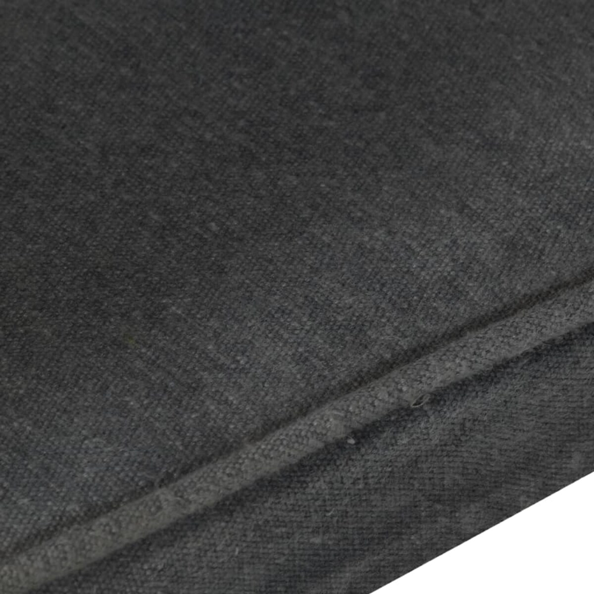 vidaXL Fotel z wysokim oparciem, czarny, obity płótnem