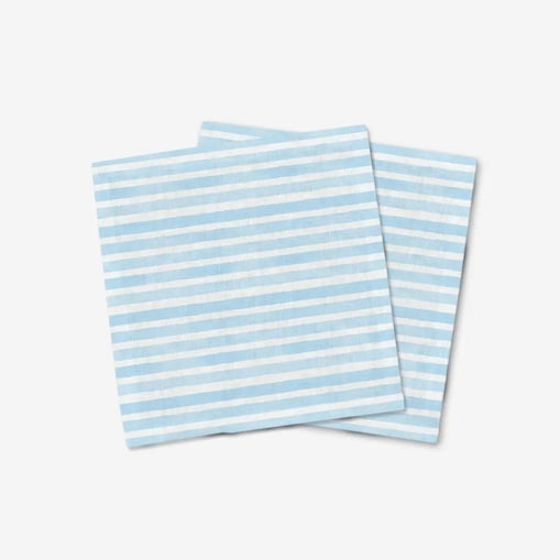 Serwetki świąteczne - błękitne paski (2szt.)