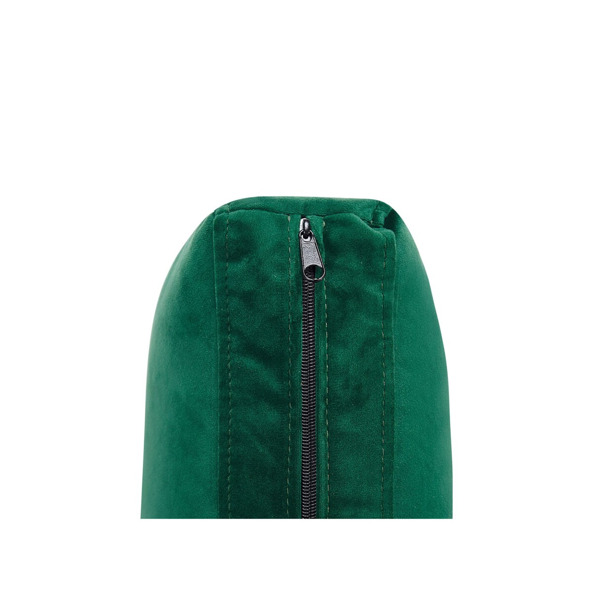 Otomana welurowa zielona EVJA