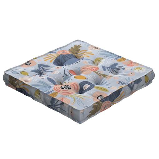 Siedzisko Tomi, niebieski, 50 x 50 x 10 cm, Magic Collection