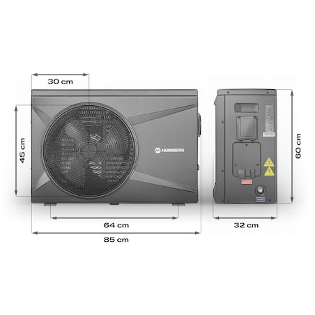 Pompa ciepła Humberg HM-912 do basenu podgrzewacz wody 10 kW Mitsubishi