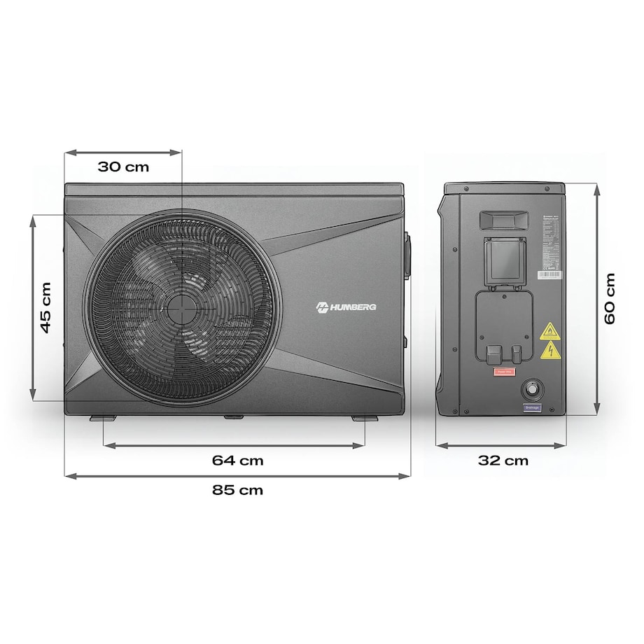 Pompa ciepła Humberg HM-912 do basenu podgrzewacz wody 10 kW Mitsubishi