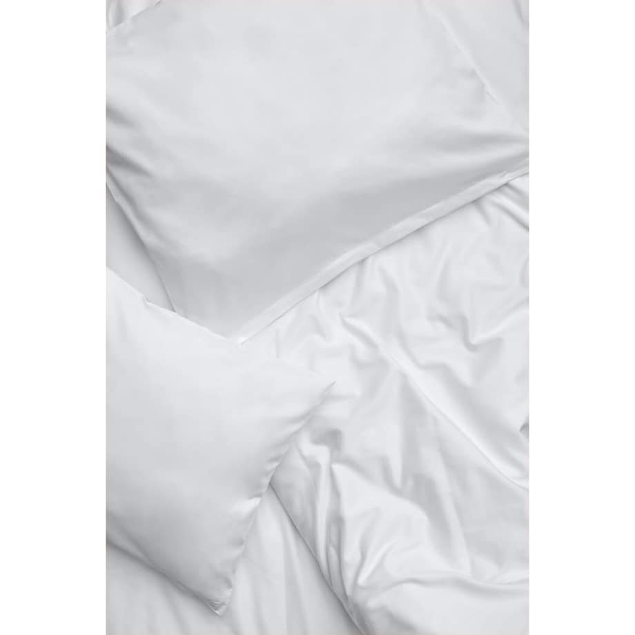 Pościel satynowa pure white 220/200 + 2 x 50/60 cm