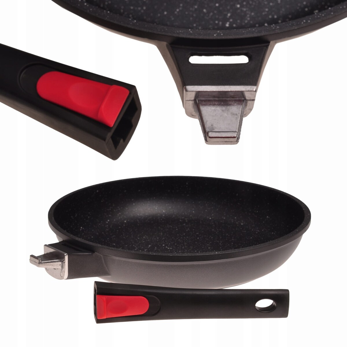 Patelnia marmurowa z odpinaną rączką uchwytem 26cm KAMILLE