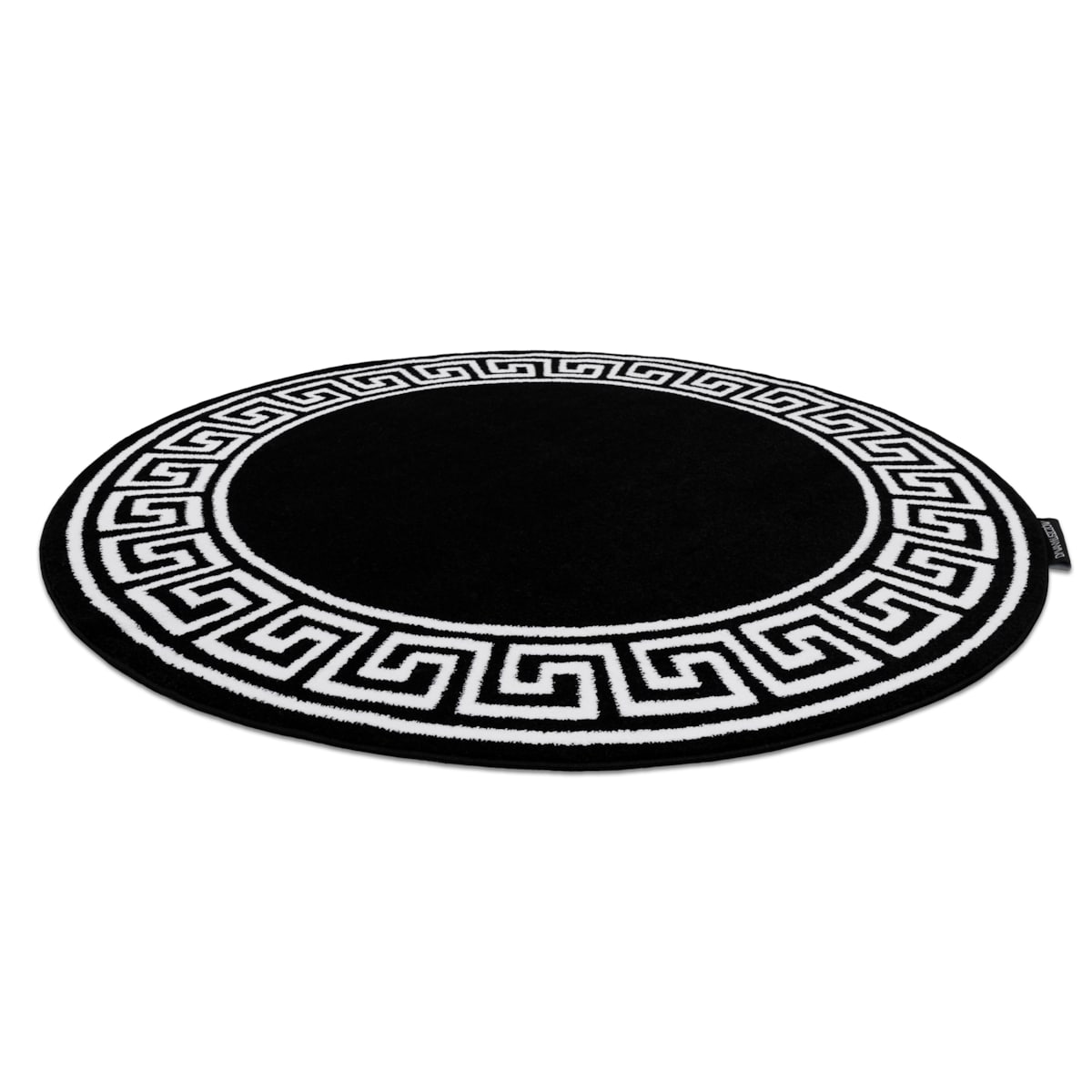 Dywan HAMPTON Grecos koło czarny koło 140 cm