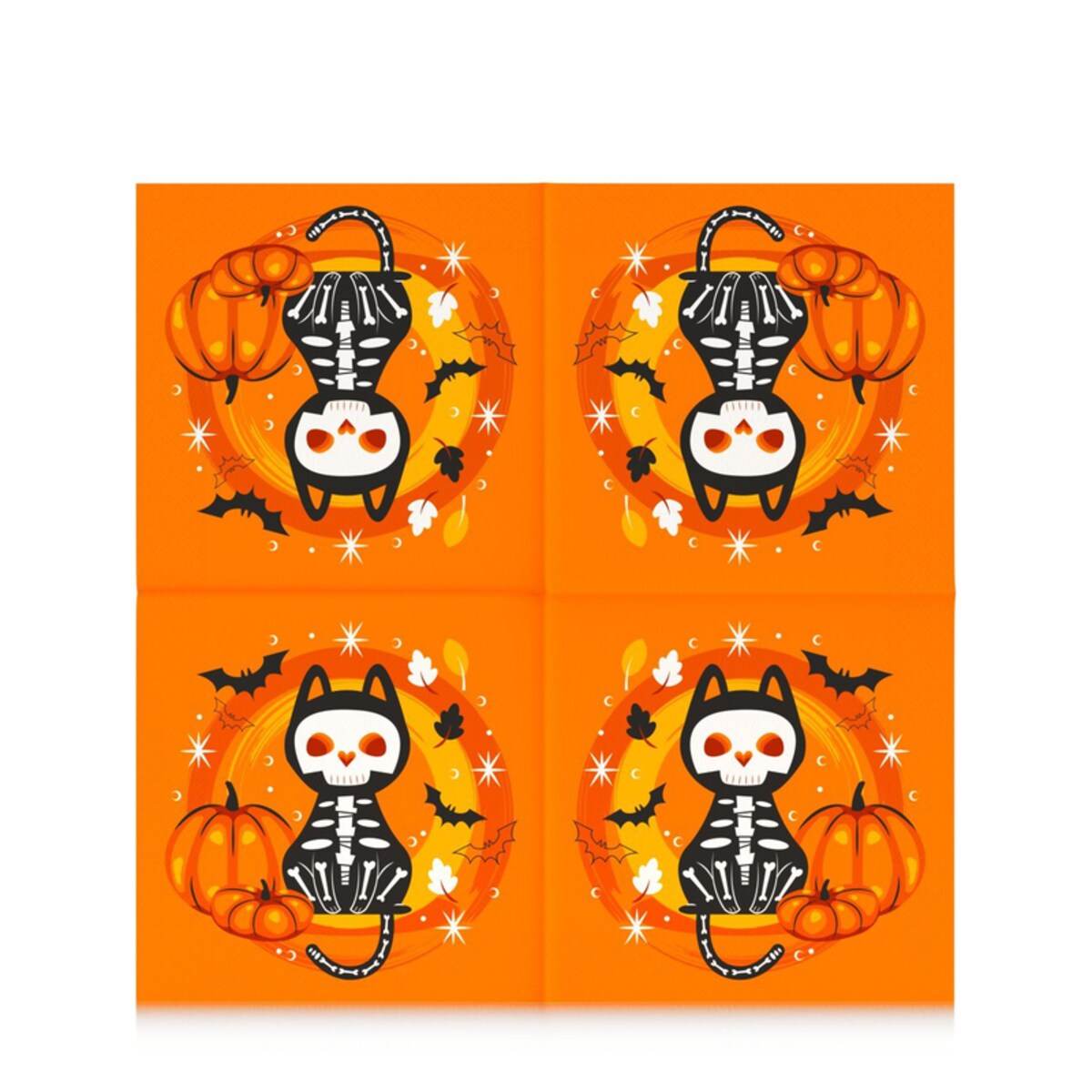 Serwetki stołowe Renova Kot szkieletor 20 szt