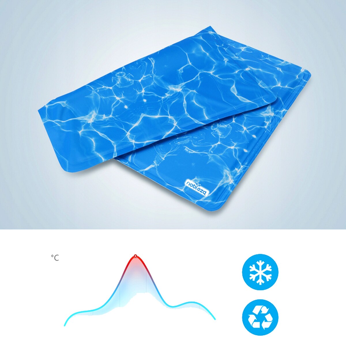 Mata Chłodząca Dla Psa Kota 50X40 Cm Z Nadrukiem Mocno Chłodzi