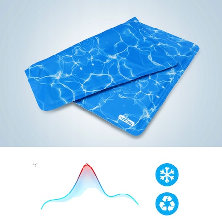 Mata Chłodząca Dla Psa Kota 50X40 Cm Z Nadrukiem Mocno Chłodzi