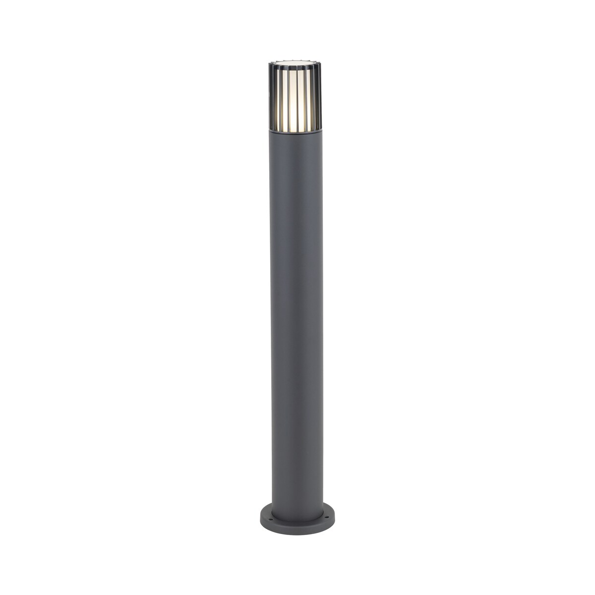 Lampa zewnętrzna słupek ogrodowy TK Lighting RIBO GRAY IP54 E27 80 cm aluminiowa szaro-biała do ogrodu i na podjazd
