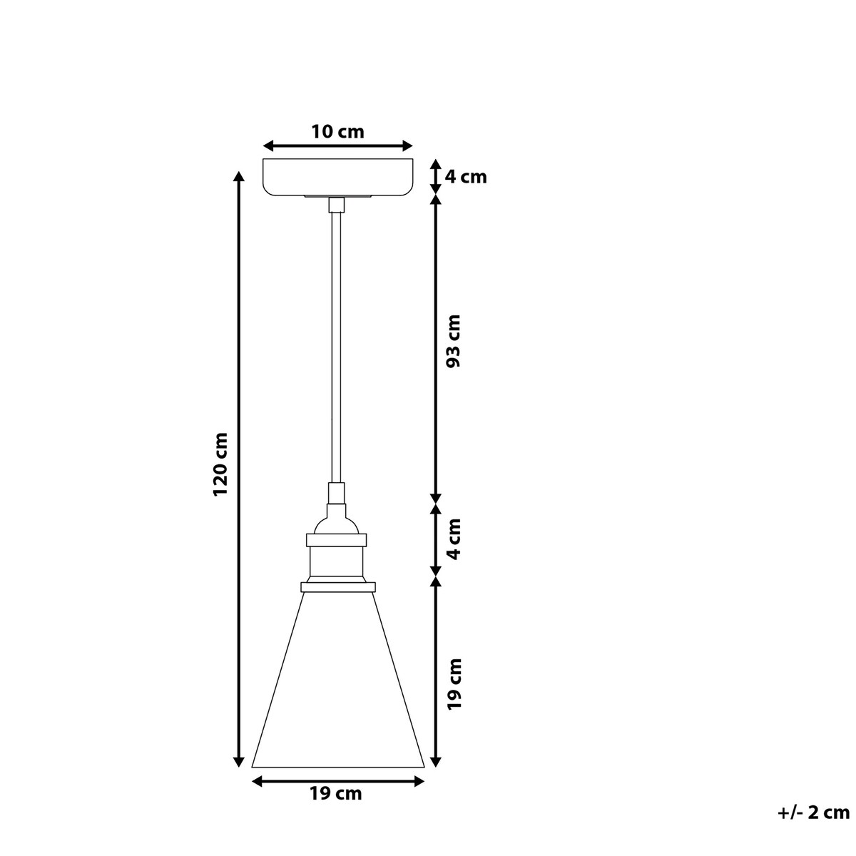 Lampa wisząca BERGANTES Szkło Przezroczysty