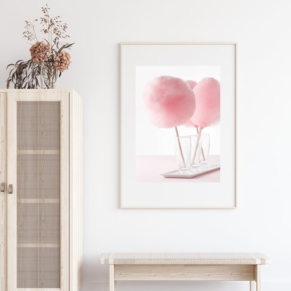 Poster Story, Plakat, Obraz - Różowa Wata Cukrowa, wymiary 60 x 84 cm