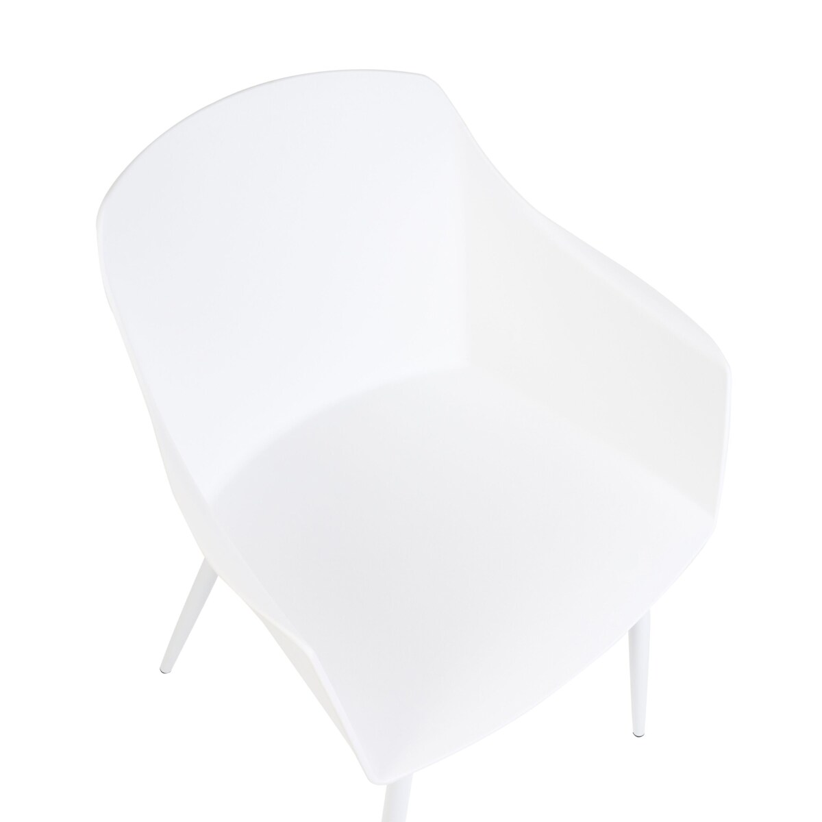 Zestaw 2 krzeseł do jadalni FONDA Biały