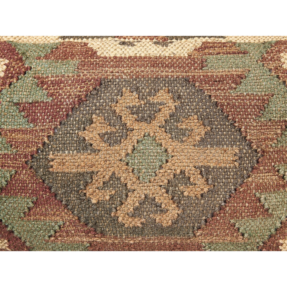 Puf CUMBUM Juta Kolorowy 50 cm 50 cm 30 cm