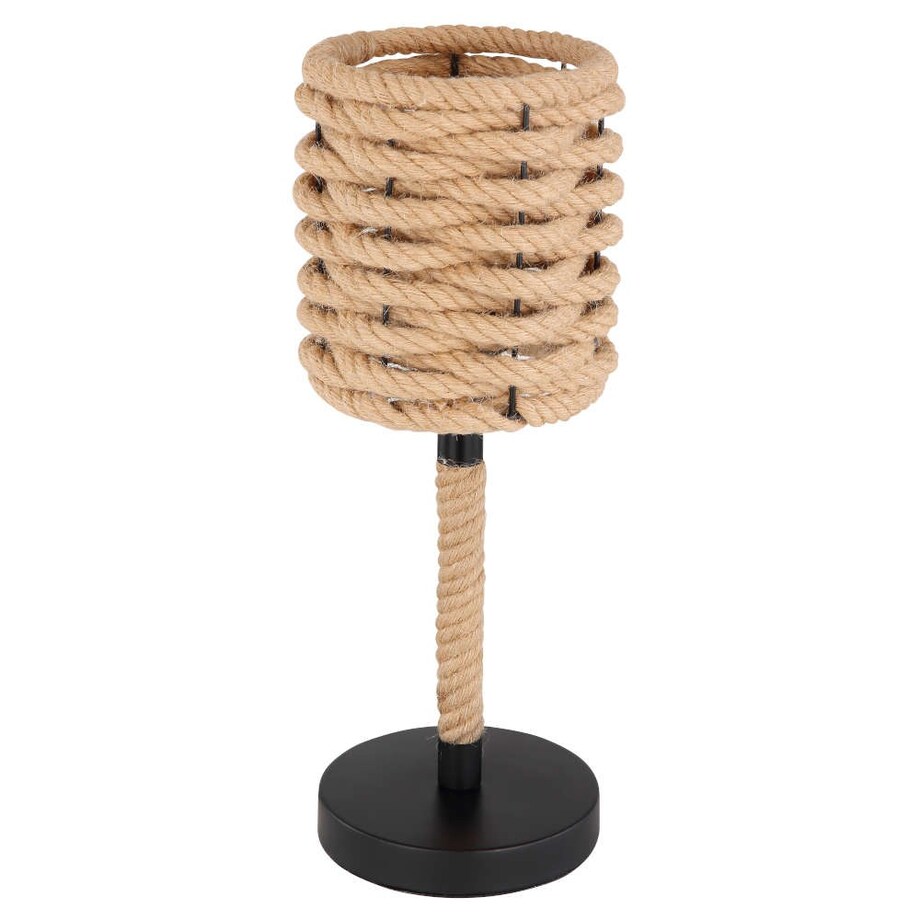 Stojąca LAMPKA stołowa HALIA 15679T Globo nocna LAMPA marynistyczna lina beżowa