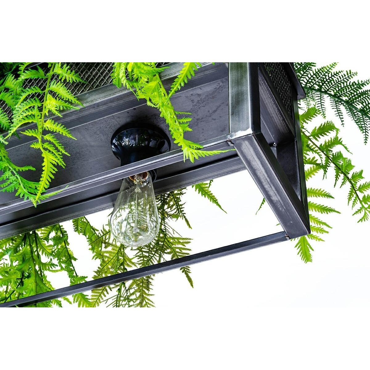 Wisząca lampa Semira OSW001005 kwietnik na łańcuchach srebrna