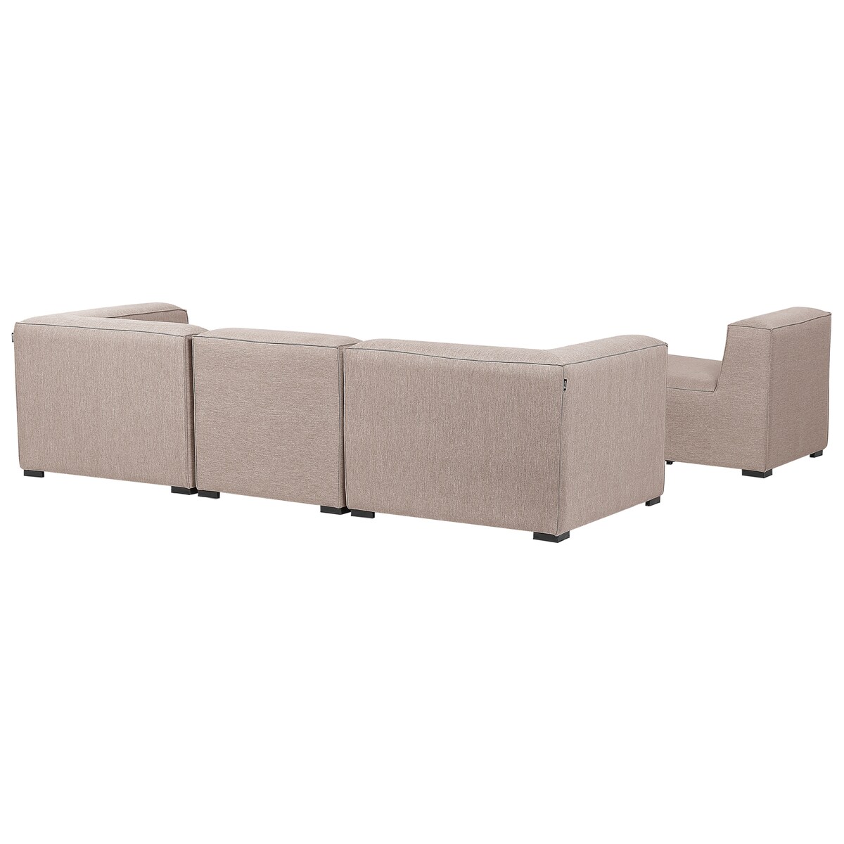 Sofa ogrodowa z otomaną dla 4 osób AREZZO Beżowy Modułowy