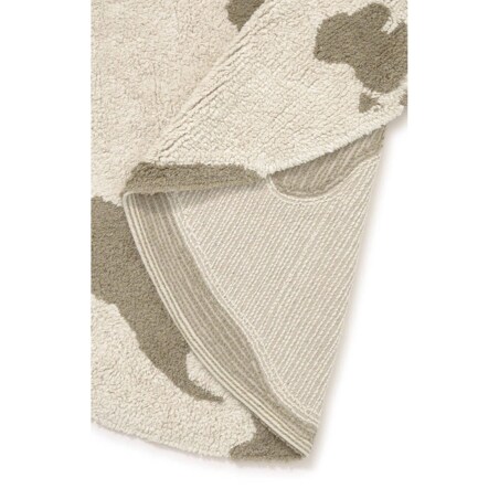 Dywan Bawełniany RugCycled Mapa Świata, Ø 120 cm, Lorena Canals