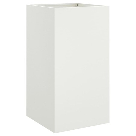 vidaXL Donica, biała, 42x38x75 cm, stal