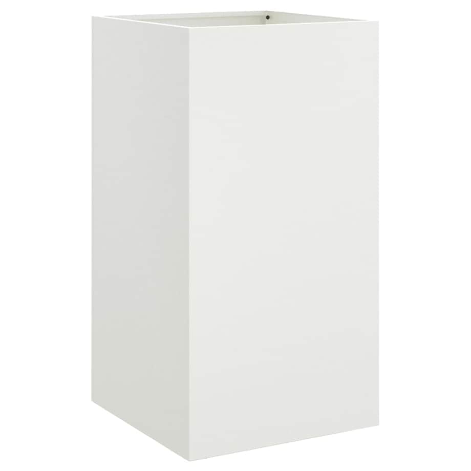vidaXL Donica, biała, 42x38x75 cm, stal