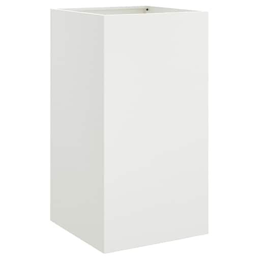 vidaXL Donica, biała, 42x38x75 cm, stal