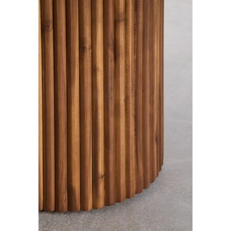 Stół jadalniany z cementu i drewna akacjowego Sirvon 110x230 cm