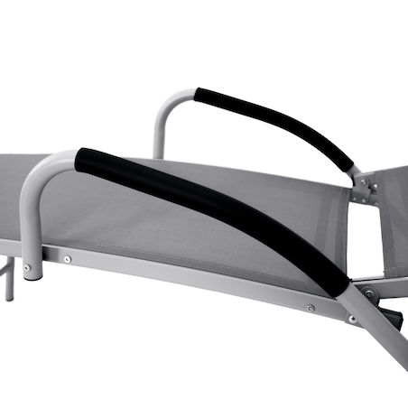 Leżanka aluminiowa SKŁADANA ogrodowa regulowana