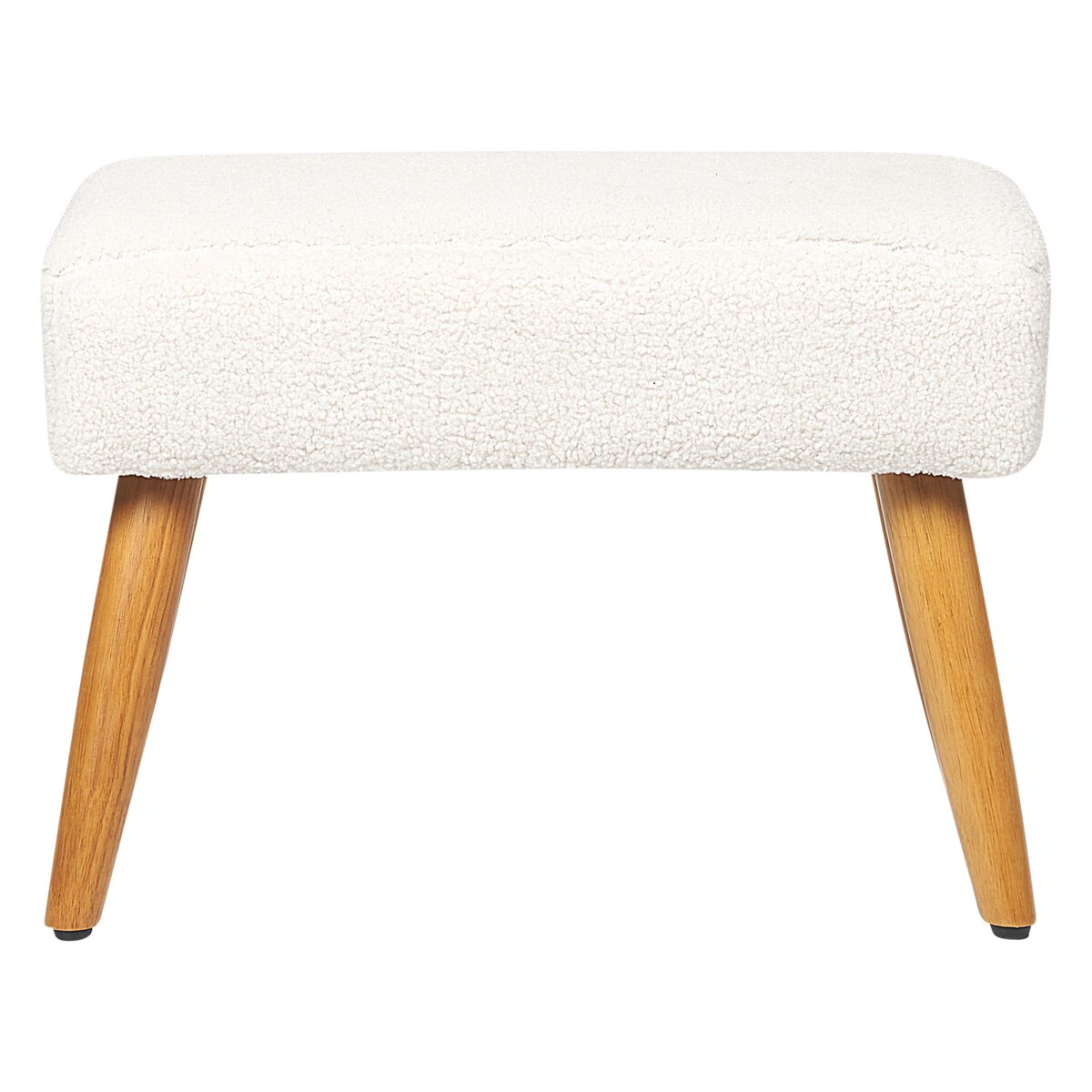 Stołek boucle biały TAKOMA