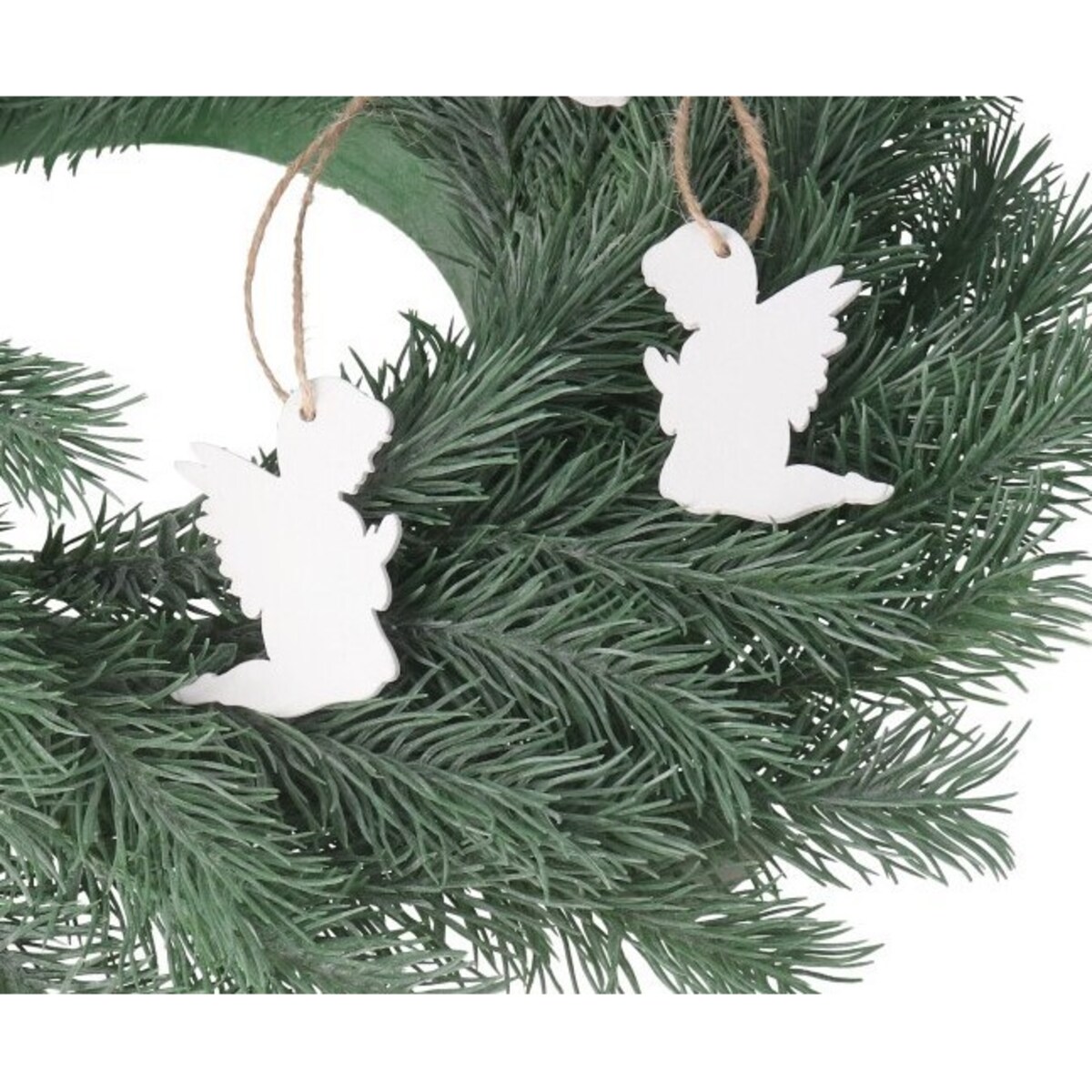 Bombki Na Choinkę Drewniane Ozdoba Stroik 10Szt Aniołki Anioł