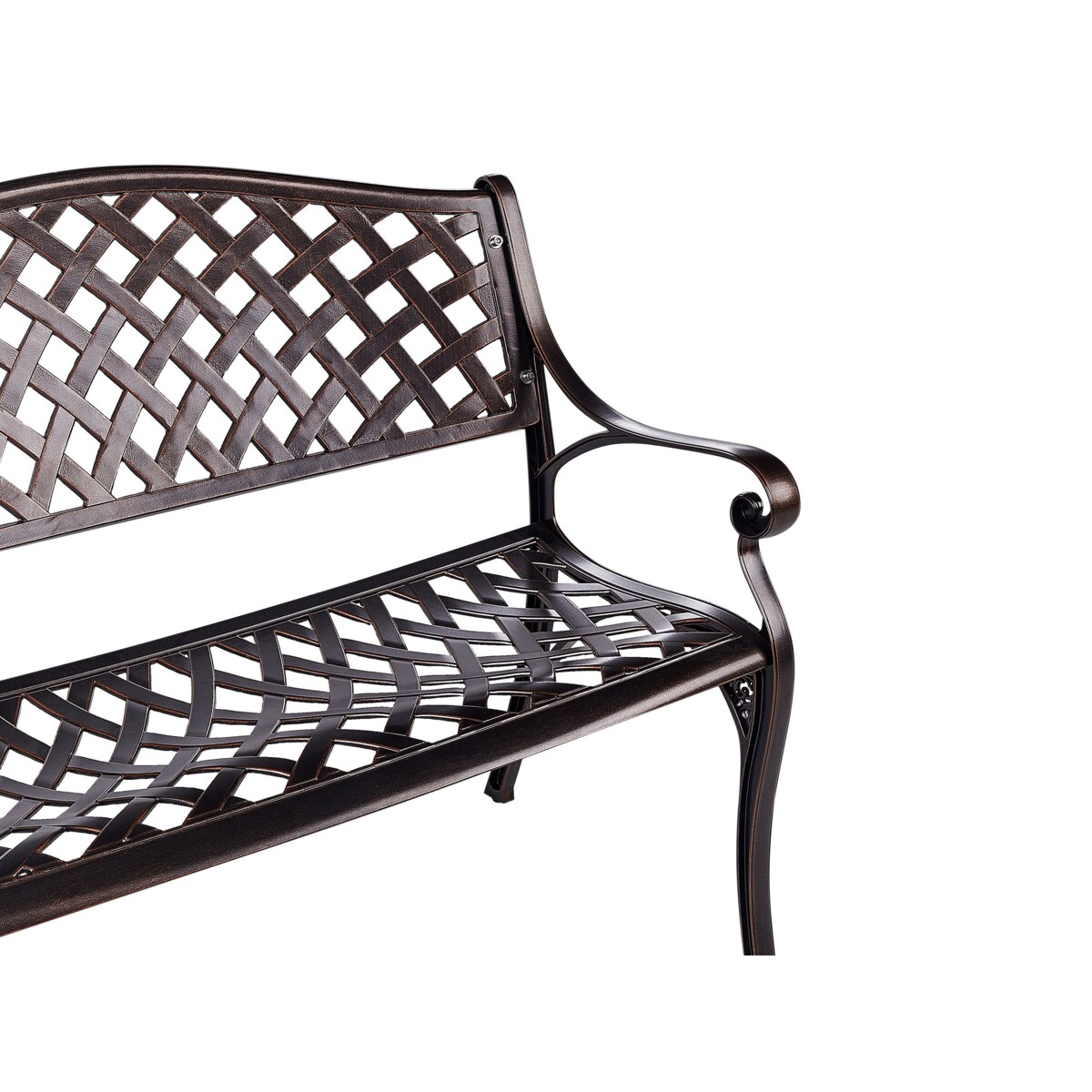 Ławka ogrodowa 104 cm Brązowy STAGGIA