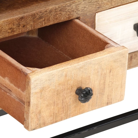 vidaXL Szafka pod TV, 120x30x40 cm, lite drewno odzyskane