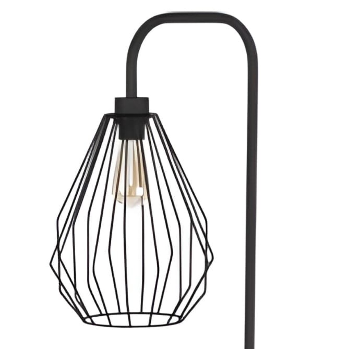Druciana lampa stojąca loft Brylant 3108 TK Lighting klatka czarna