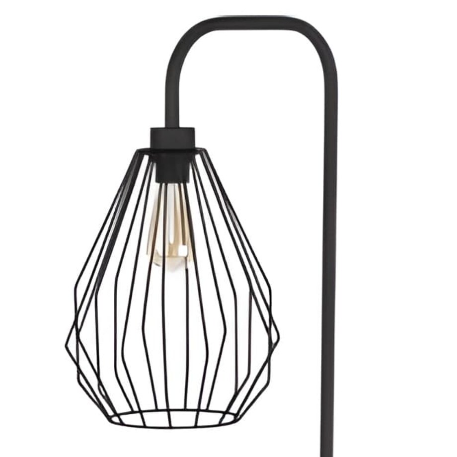 Druciana lampa stojąca loft Brylant 3108 TK Lighting klatka czarna