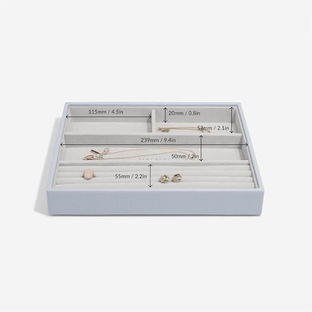 Szkatułka na biżuterię Stackers 4 komorowa classic lawendowa