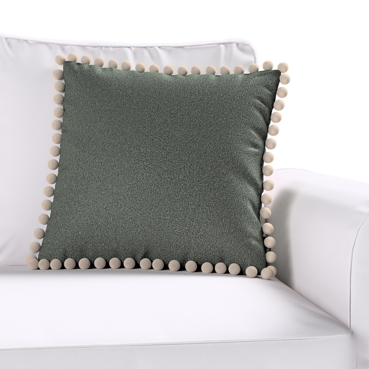 Poszewka Wera na poduszkę 45x45 ciemno szara bukla