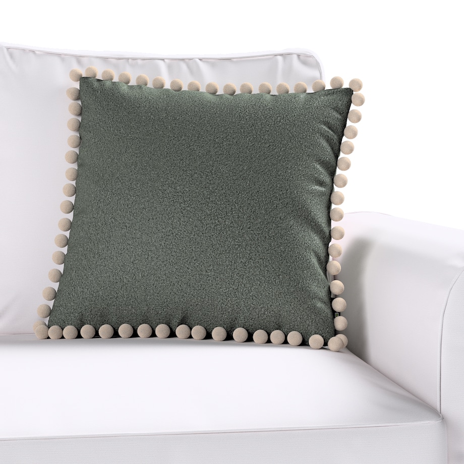 Poszewka Wera na poduszkę 45x45 ciemno szara bukla