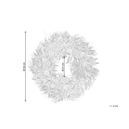 Wianek na drzwi ø 50 cm fioletowy TELDE