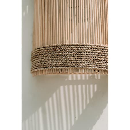 Lampa ścienna Jalal – Naturalna – M