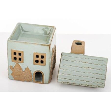 Domek ceramiczny 18x11x10,5 cm HANCER-3 z otwieranym dachem