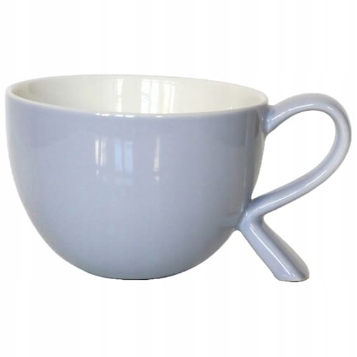Porcelanowy kubek miseczka z uchwytem SZARA do kawy herbaty czekolady 500ml - prezent upominek dla kobiety faceta babci dziadka mamy taty dziewczyny chłopaka