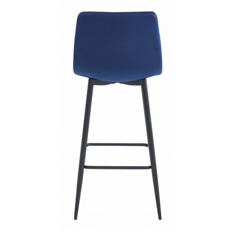 Hoker Do Jadalni Kuchni Baru Wysoki Arceto - Granat Aksamit / Nogi Czarne X 2