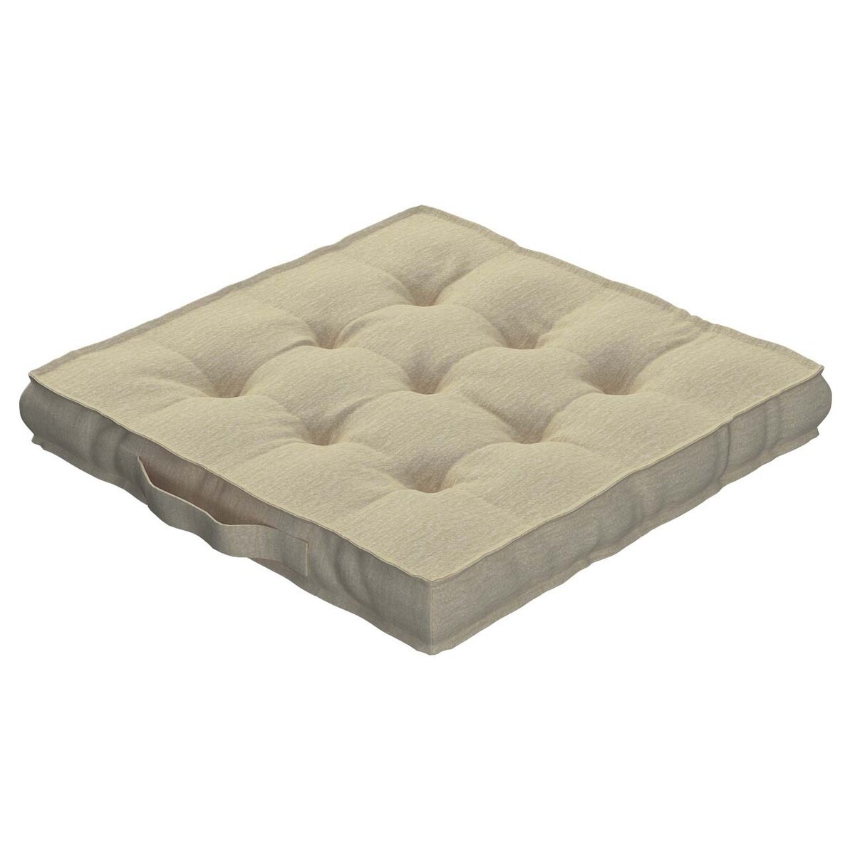 Poduszka na krzesło Kuba, kremowy szenil, 50 x 50 x 10 cm, Chenille