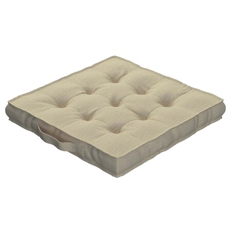 Poduszka na krzesło Kuba, kremowy szenil, 50 x 50 x 10 cm, Chenille