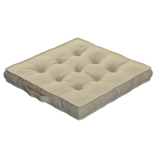 Poduszka na krzesło Kuba, kremowy szenil, 50 x 50 x 10 cm, Chenille