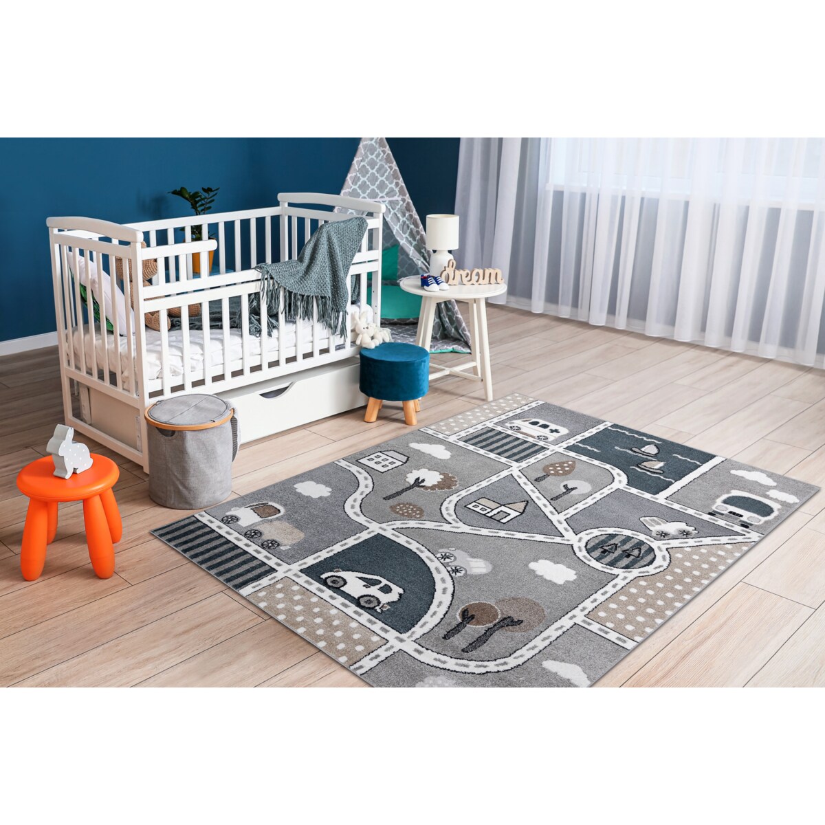 Dywan FUN Strade dla dzieci, ulica, miasto 120x170 cm