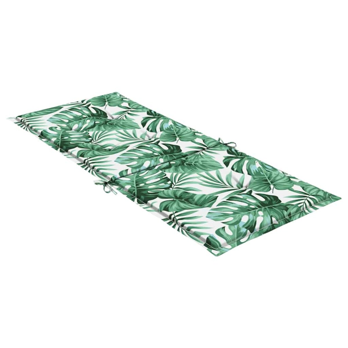 vidaXL Poduszki na krzesła ogrodowe, 2 szt., wzór w liście, tkanina
