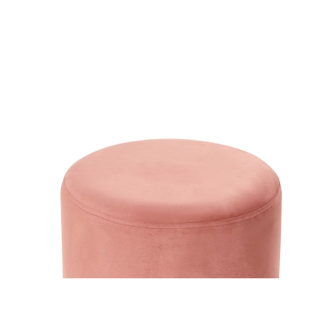 Puf welurowy ⌀ 35 cm różowy YANKTON
