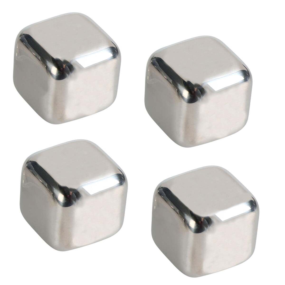 Metalowe Stalowe Kostki Lodu Do Drinków Whisky Chłodzące Wielokrotnego Użyt