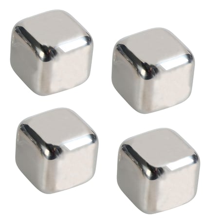 Metalowe Stalowe Kostki Lodu Do Drinków Whisky Chłodzące Wielokrotnego Użyt