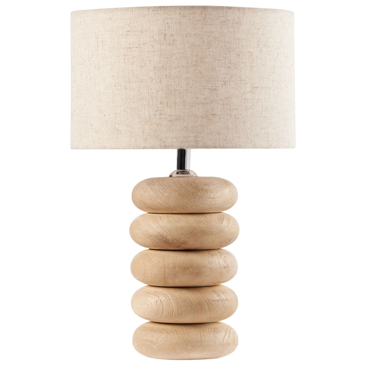 Lampa stołowa BETWA Drewno mango Jasnobrązowy